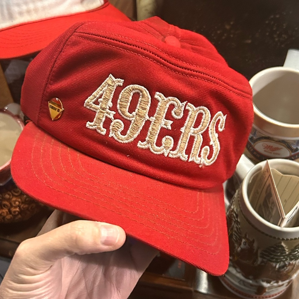 49ers Red Embroidered Men's Cap